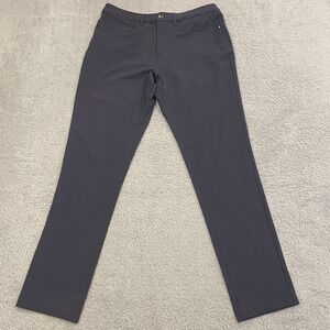 Olivers Apparel Passage Pants Mens 31 (Fits 33x30) Gray Blue Stretch Performance
